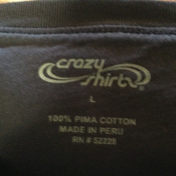 ✔️Vintage Hawaii Wyland Crazy Shirts T-shirt unisex Size Large - Picture 5 of 5